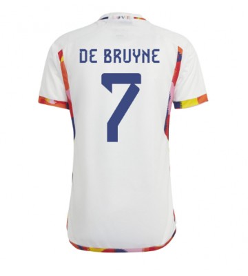 Belgia Kevin De Bruyne #7 Koszulka Wyjazdowych MŚ 2022 Krótki Rękaw